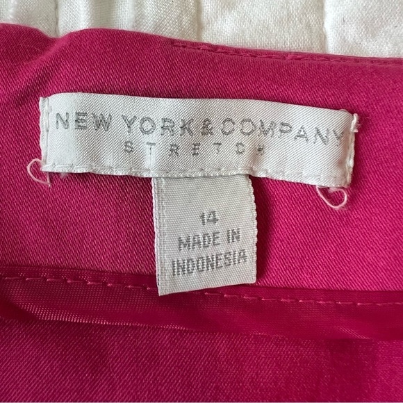 2/$30 New York & Company Pink Skirt SZ 14 - Picture 7 of 12